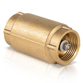 1" Check Valve, Backflow Preventer for Water/Irrigation Systems - 200 PSI, 190°F Max Temp, 1'' FNPT × 1'' FNPT, No-Lead Brass