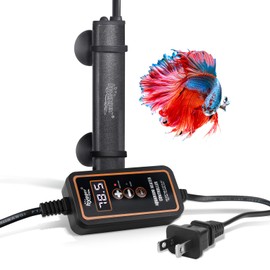 hygger Mini Submersible Aquarium Heater, Turtle and Betta Fish Tank Heater with Digital Display External Controller Freshwater
