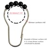 Shower Curtain Hooks Rings Stainless Steel Shower Hooks Black Acrylic