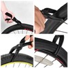 Disassembly clamp, bicycle rim protection tool, bicycle tyre removal clamp,