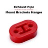 PTNHZ RACING Universal 4PCS Polyurethane Exhaust/Muffler Rubber Short Hanger Insulator