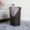 Mind Reader Basket Collection, Slim Laundry Hamper, 60 Liter (15kg/33lbs)