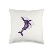 JUMPING WHALE Throw Pillow