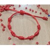 Arteneca 7 Knots Red String Bracelet Which is Adjustable, and
