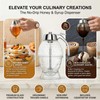 Glass Honey Dispenser No Drip with Stand, Glass Honey Jar,