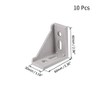 sourcing map Inside Corner Bracket Gusset, 60mm x 60mm for