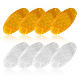 EHDWXVZM Pack of 8 Spoke Reflectors, Bicycle Spoke Decoration, Night Warning Film, Spoke Reflector, Spoke Reflector