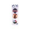 SCHOOL-MOOD Patchy Set of 6 Velcro Patches for School Bags