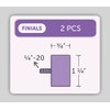 Ivilon End Cap Finials for Curtain Rods of 7/8 and