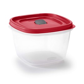 Rubbermaid Easy Find Vented Lid Food Storage Containers 7-Cup Red
