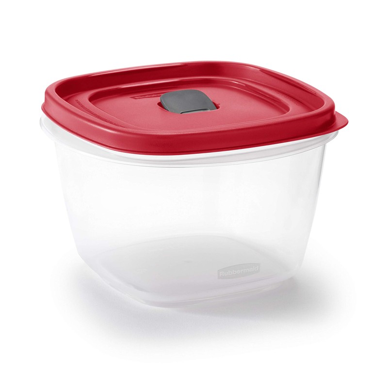 Rubbermaid Easy Find Vented Lid Food Storage Containers 7-Cup Red