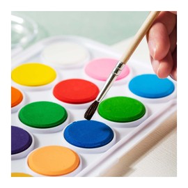 Creativity Point Watercolour Paint Set for Kids – 2 Pack with 21 Vibrant Colours & Brush – Portable Children’s Painting Kit for Beginners, School Art Supplies, Crafts & Travel