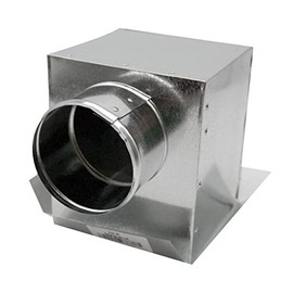 HVAC Premium Side Ceiling Box | Side Out Ceiling Register Box | 12" X 12" X 12" HVAC Ductwork Sheet Metal | Galvanized Steel Metal Box is Compatible with Duct 12"