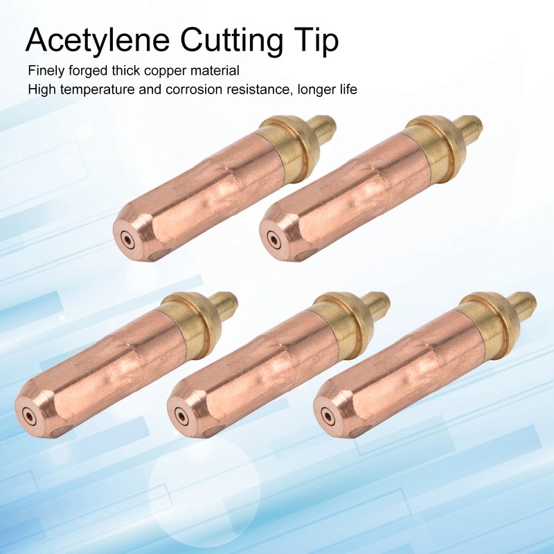 5Pcs Acetylene Cutting Torch Tips Nozzle Ring Shape Consumable Accessories