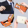 SENDEFN Men's Wallet with RFID Protection, Men's Wallet Landscape Format