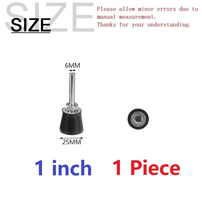 MiJunHD 1inch Roll Lock Disc Pad Holder, 6mm Mandrel Quick