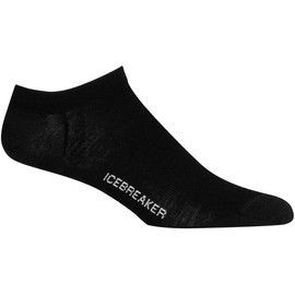 Icebreaker Merino Women's Lifestyle Fine Gauge No Show Socks, Small, Black/Snow