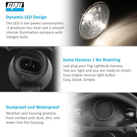 CPW OEM Fog Lights Fit For [2000-2006 Chevy Suburban 1500 2500 Z71] [2000-2006 Chevy Tahoe Z71], Clear Lens Bumper Driving Fog Lights Pair [1997-2003 Pontiac Grand Prix] [2000-2005 Pontiac Sunfire]