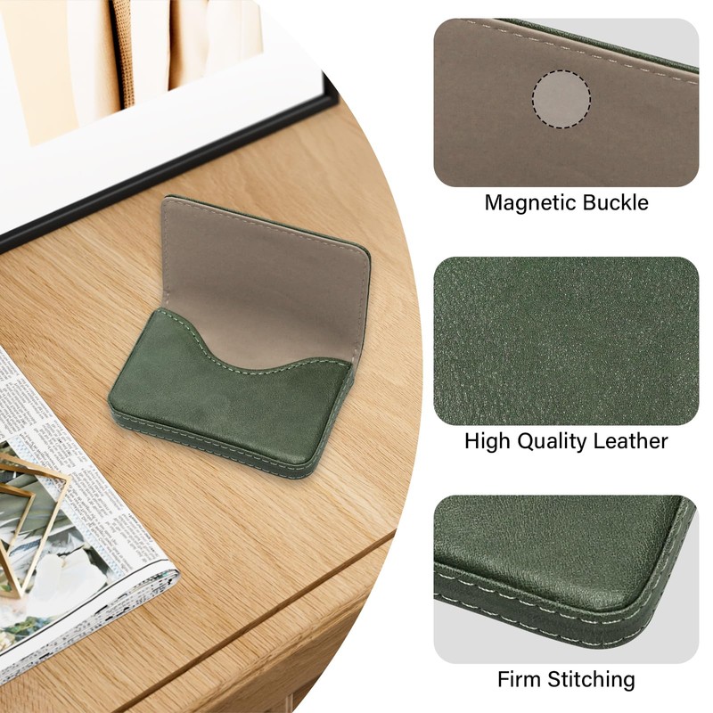 JONYEE Business Credit Card Holders, Magnetic Sealing Anti Drop, PU