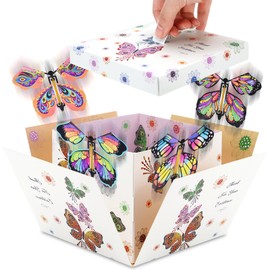 Rierousy Surprise Gift Box Butterfly, DIY Explosion Box, Small, Explosion Box, Birthday Gift for Friends and Family (Butterflies)