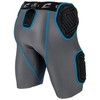 CHAMPRO Men's Bull Rush 5-Pad Integrated Football Girdle, Padded Compression