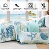 Tritard Coastal Comforter Set Queen Size 3 Piece, Soft Beach