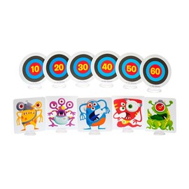 Zombie, Alien and Bullseye Targets for Nerf Guns - Skill Levels 1, 2 and 3! (Bullseyes - Skill Level 3)