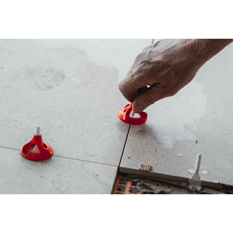 Flat-Pro® Twist-it – 100 Reusable Twister caps - Tile Leveling