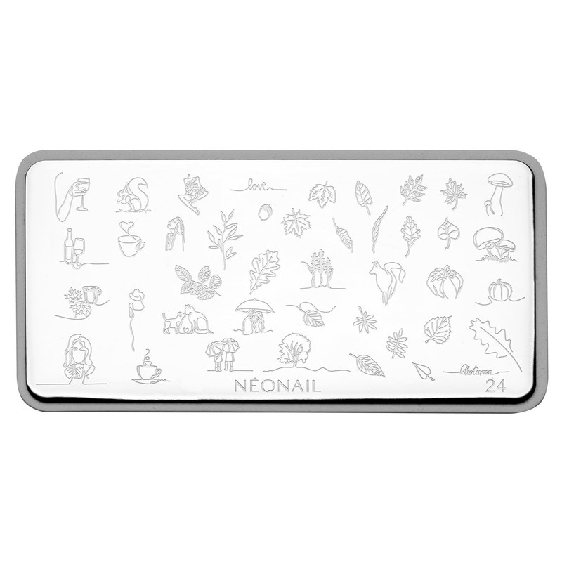 NEONAIL Stamping Plate 24 - Stamping Plate - Stencils Plate