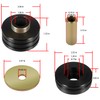 9.4102G Universal Polyurethane Body Mounts Bushings Isolators, Include 4 Plated