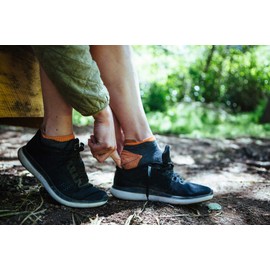 CloudLine Merino Wool Light Athletic Tab Ankle Running Socks - X-Large Granite