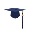 GradClassical Unisex Matte Graduation Gown Cap Tassel Set 2025 for