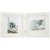 Hakuba Carre FSQCR-WTL2 Square Wooden Photo Frame, L Size, 2-Sided,
