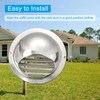 PATIKIL 3" Round Soffit Air Vents, 304 Stainless Steel Louver