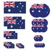 Fiohiros Australia Car Stickers - 26-Pack Round & Square Australian