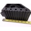 Vestil RWC-5 Rubber Wheel Chock with Handle 6in H 4in