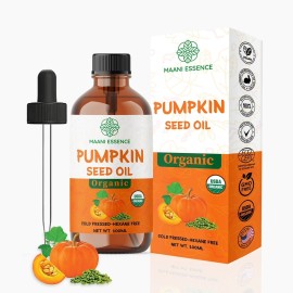 MAANI ESSENCE 100ML LARGE ORGANIC PUMPKIN SEED OIL 100% PURE AND NATURAL -NON GMO MADE IN USA