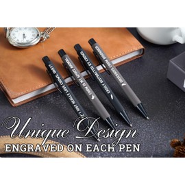 InnoBeta Crow Gifts for Crow Lover, Ballpoint Pen Set of 4, Gifts for Crow Nerd on Birthday, Christmas and any Special Occasion