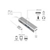 Equip 133480 Adapter USB-C/ 5-in-1 USB-C Multifunctional Adapter/HDMI/2xUSB3.0/SD/4K30Hz/0.15m/Silver