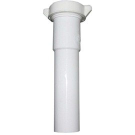 LASCO 03-4325 White Plastic Tubular 1-1/2-Inch by 12-Inch Slip Joint Extension with Nut and Washer