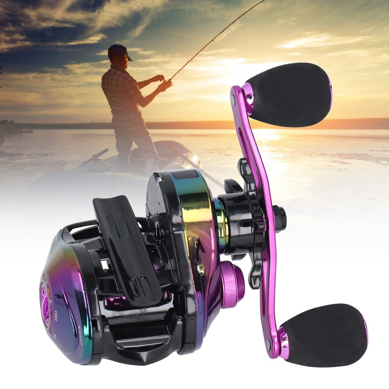High Speed Ratio 8.1:1 Baitcasting Fishing Reel Metal Lightweight Casting