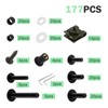 Zikefest 177PCS Motorcycle Fairing Bolt Kit, M5 M6 Stainless Steel
