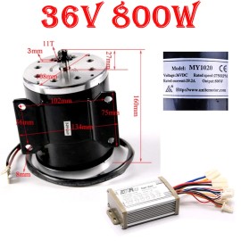 Unbranded 36v 800w DC MY1020 Motor Speed Controller Electric Bike Scooter Go-kart ATV Quad