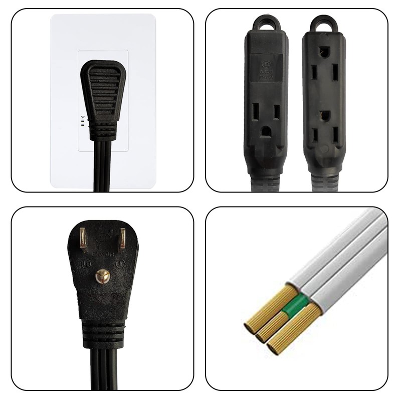 GREATIDE Cable de extensión de 3 salidas de 10 pies