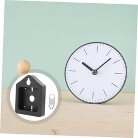 TEHAUX 5pcs Wall Clock Back Cover Repair Kit Durable Mechanism Case with Hook for DIY Clock Projects Maintenance