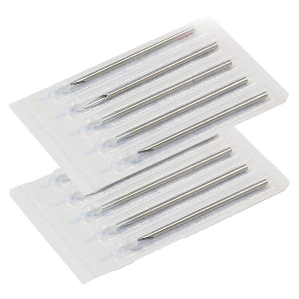 BodyJewelryOnline 10-Pack Piercing Needles Sealed and Sterlized - 9 Sizes to Choose from (15 Gauge)