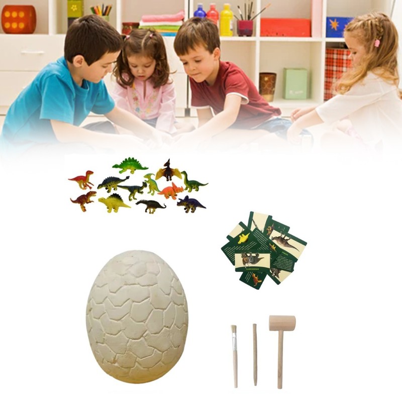 Dinosaur Egg Excavation Kit Jumbo Egg Unearth 14 Different Dinosaurs
