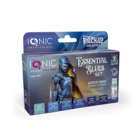 Ionic Smart Colors Essential Blues Acrylic Paint Set (6 Colors) 20ml Bottles
