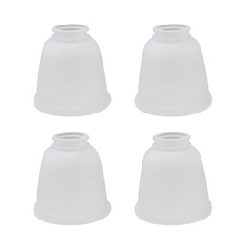 Aspen Creative 23045-4 Transitional Style Bell Shaped Frosted Replacement Glass Shade, 2-1/8" Fitter Size, 4-5/8" high x 4-5/8" diameter, 4 Pack