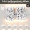 TIGOMOOV 50 Count Mini Clear White Christmas Lights-120V Plug-in End